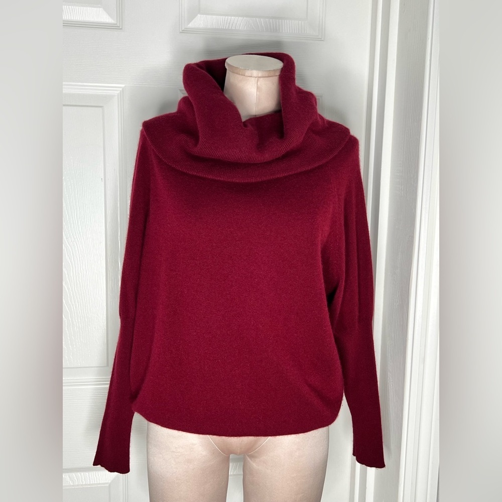 7 For All Mankind Super Mock Neck Cashmere Sweater Sz S